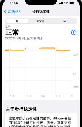 沅江iPhone手机维修如何在iPhone开启'步行稳定性通知'