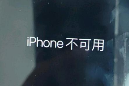 沅江苹果服务网点分享锁屏界面显示“iPhone 不可用”如何解决 