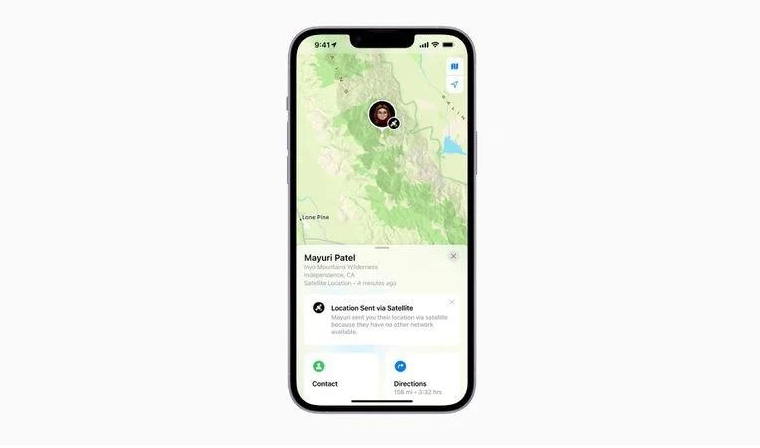 沅江苹果14维修分享iPhone14系列中 FindMy功能通过卫星分享位置方法教程 